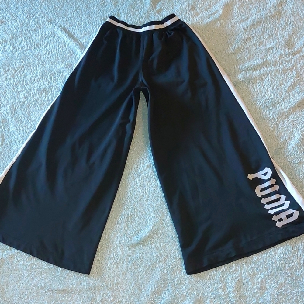 PUMA vintage wide leg flare track jogging pant sz XS